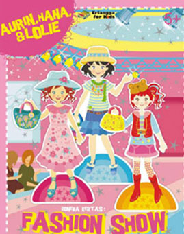 Book cover Aurin, Hana, Lolie: Paper Doll “Fashion Show”
