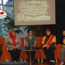 Konferensi Pers Juara I Erlangga Teacher of the Year 2011 jenjang SDMI dan TKPAUD di Chatter Box, Citos, Jakarta