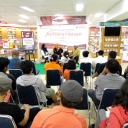 Relaunching dan Bedah Buku Novel Asrama di Atas Haram Gramedia Mall Lembu Suwarna Samarinda