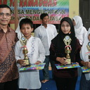 Pemenang lomba membuat kartu lebaran jenjang SMP