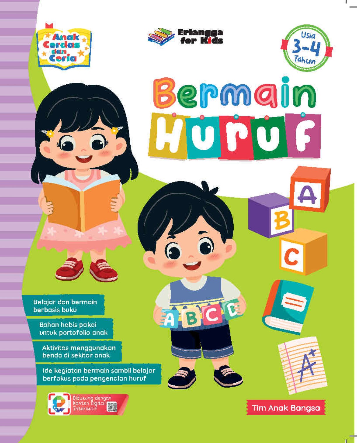 Seri Anak Cerdas dan Ceria: Bermain Huruf Usia 3-4 Tahun