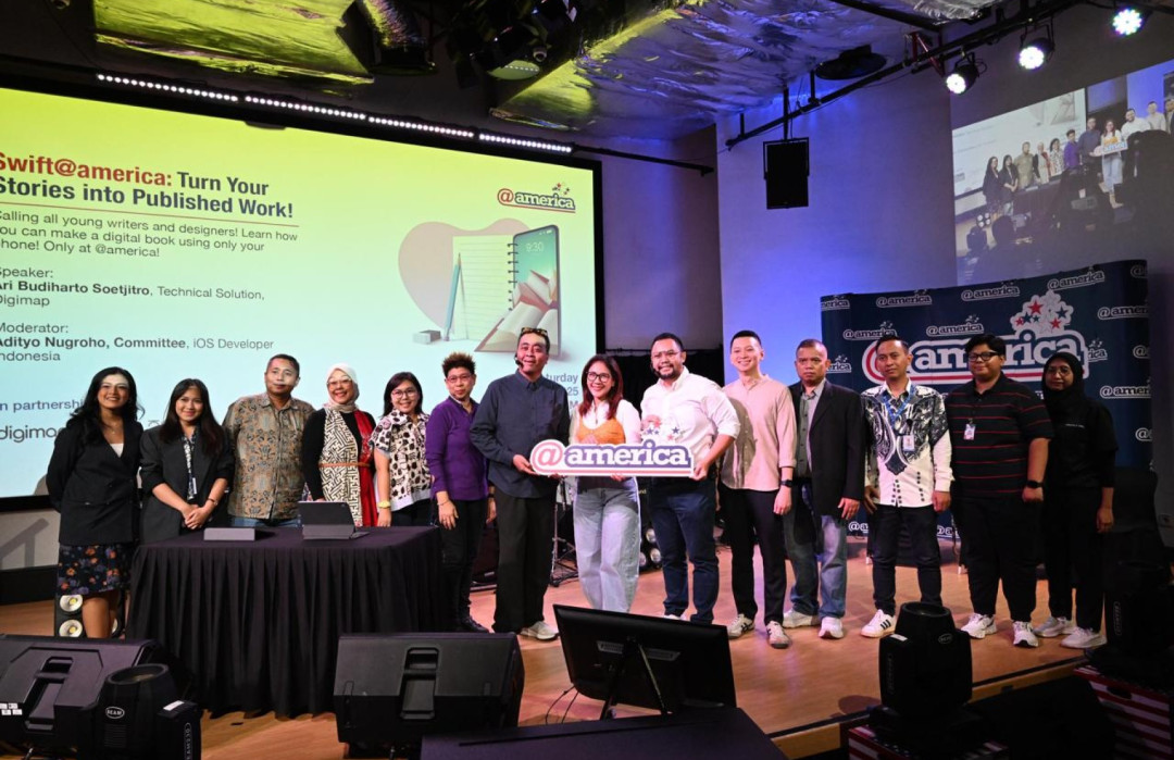 Penerbit Erlangga, Digimap, dan Kinokuniya Hadirkan Acara Edukatif “Swift@america: Turn Your Stories into Published Work!”