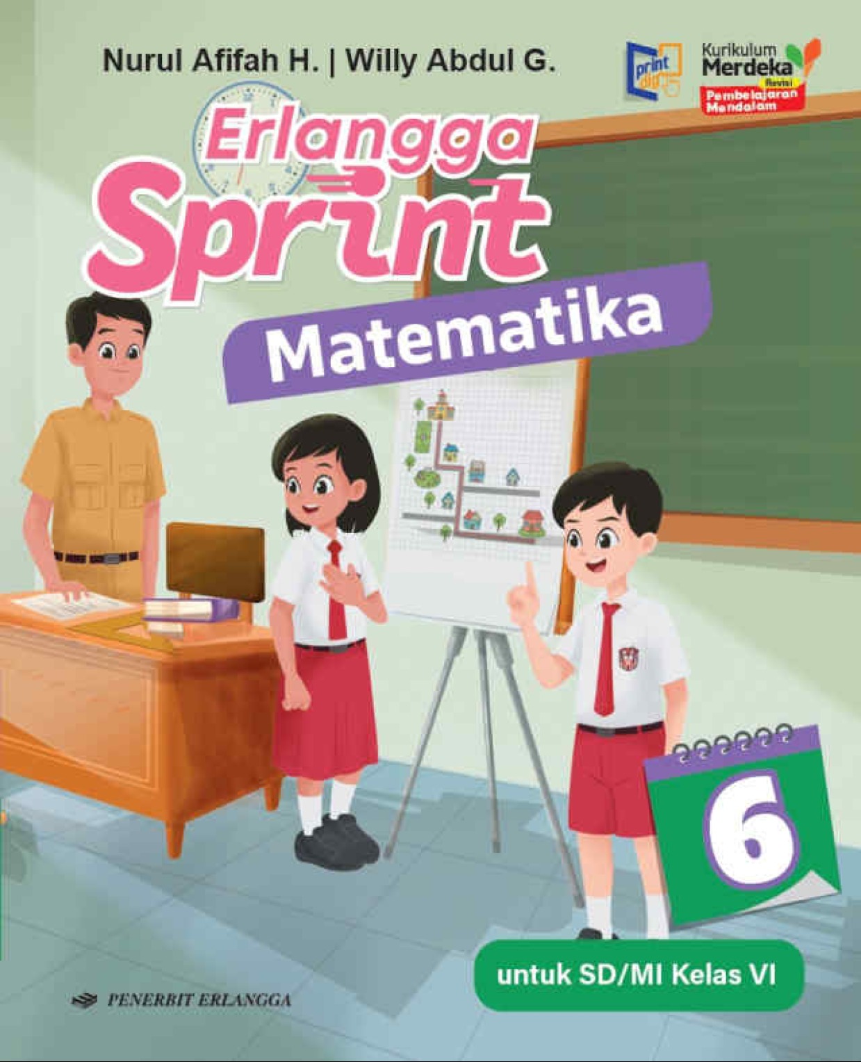 Erlangga Sprint Matematika untuk SD/MI Kelas VI KM