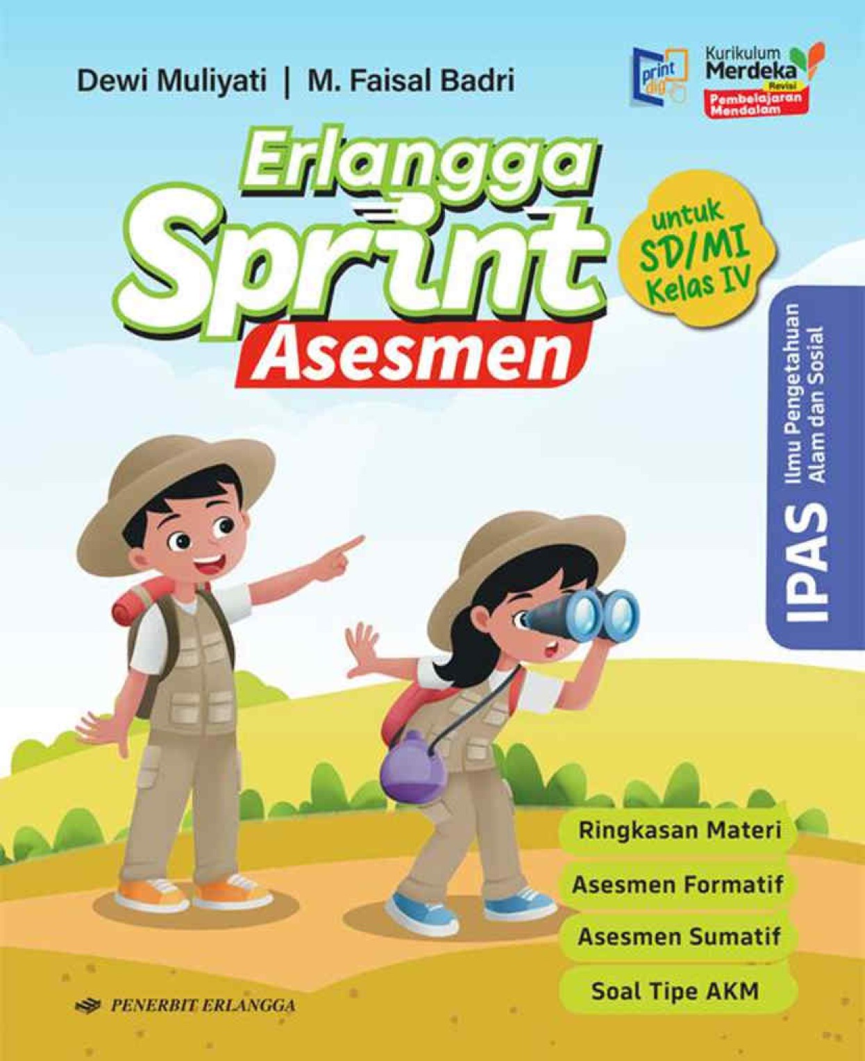 Erlangga Sprint Asesmen IPAS  (Ilmu Pengetahuan Alam dan Sosial) SD/MI Kelas 4 Kurikulum Merdeka Revisi Pembelajaran Mendalam