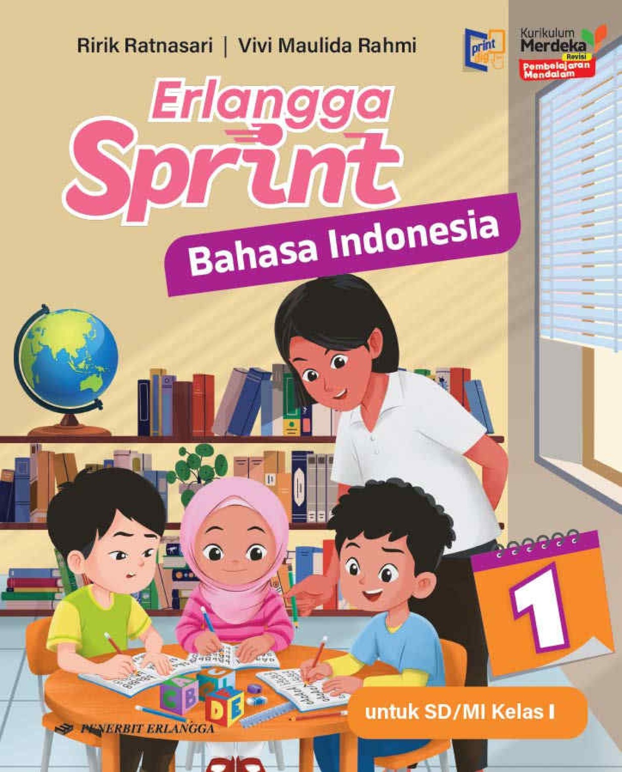 Erlangga Sprint Bahasa Indonesia SD/MI Kelas I Kurikulum Merdeka Revisi Pembelajaran Mendalam