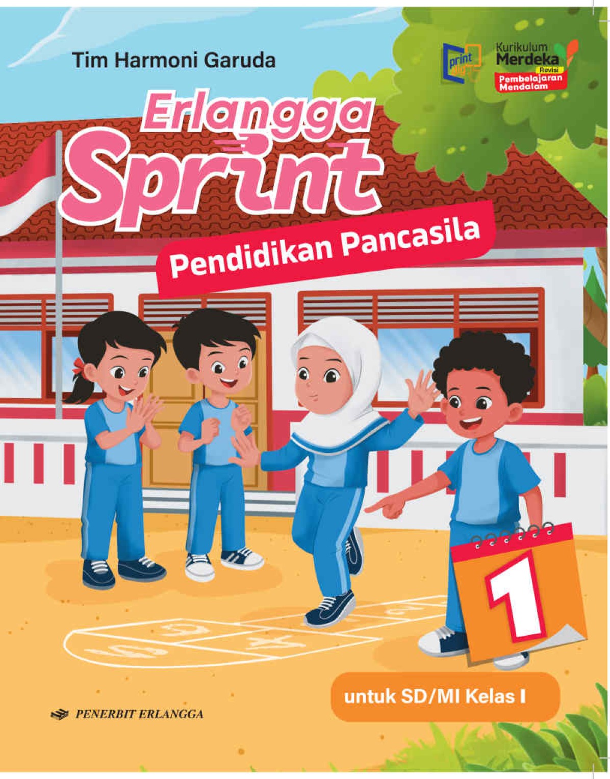 Erlangga Sprint Pendidikan Pancasila untuk SD/MI Kelas 1 Kurikulum Merdeka Revisi PM