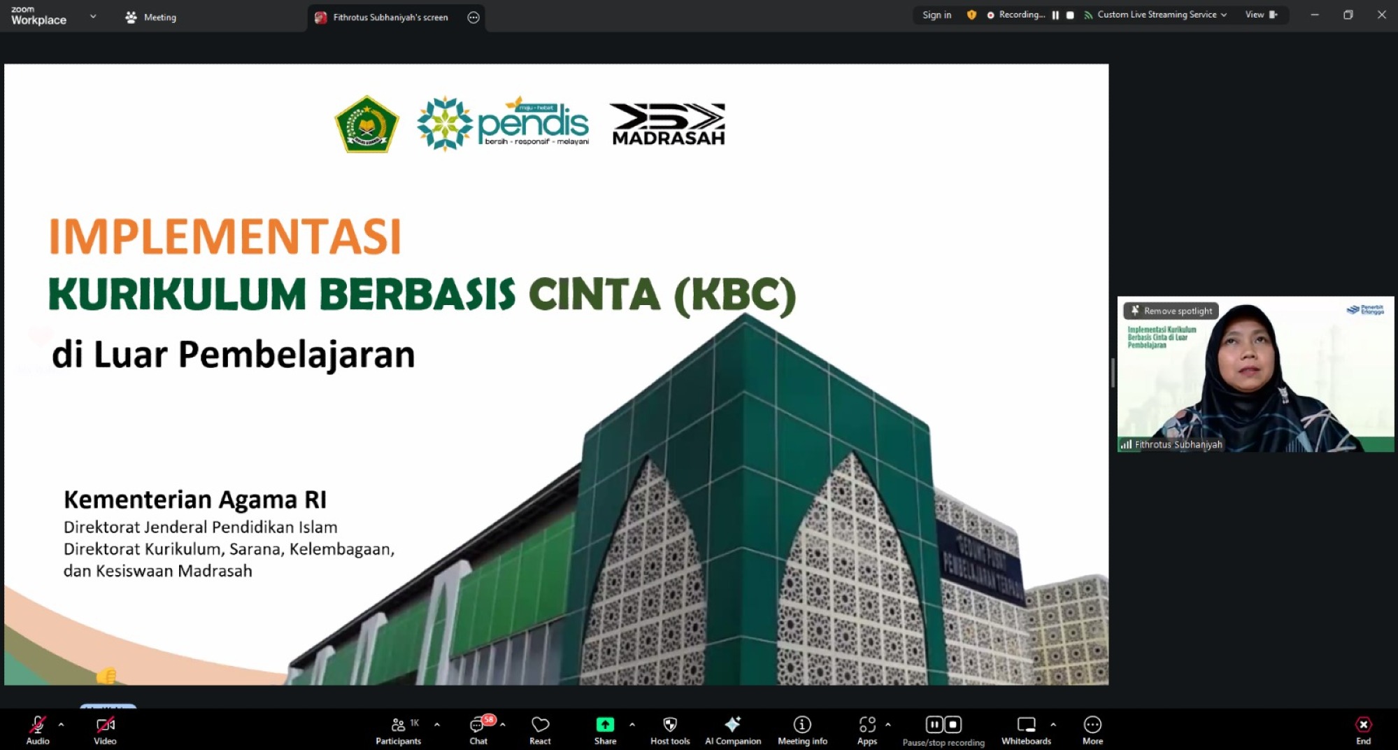 KGE: Implementasi Kurikulum Berbasis Cinta (KBC) di Luar Pembelajaran