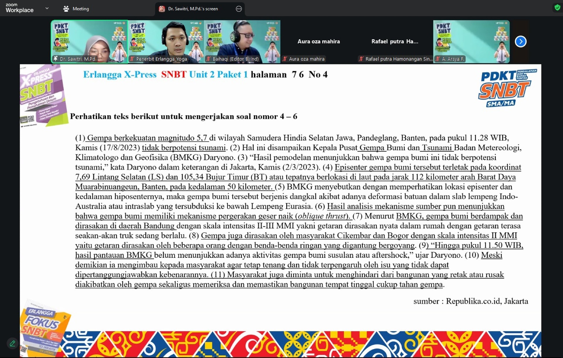 PDKT SNBT SMA/MA 14 Maret 2026 1