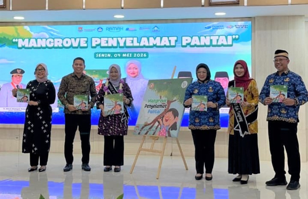Dukung Literasi Lingkungan, Penerbit Erlangga Hadirkan Buku Cerita "Mangrove Penyelamat Pantai" di Kabupaten Tangerang