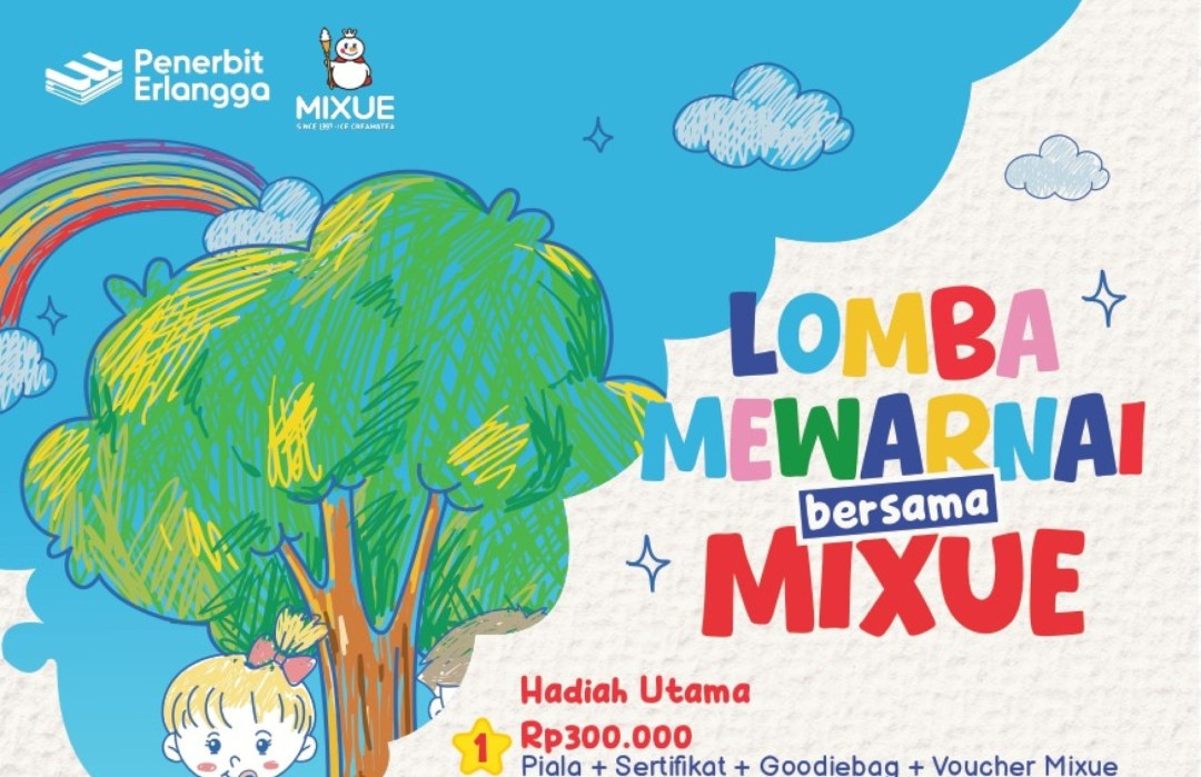 Asah Kreativitas Si Kecil Bersama Mixue & Penerbit Erlangga!