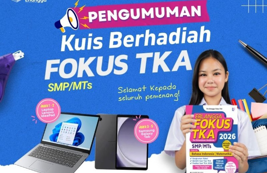 Lima Murid Terbaik dari Berbagai Daerah Raih Hadiah Kuis Berhadiah FOKUS TKA SMP/MTs