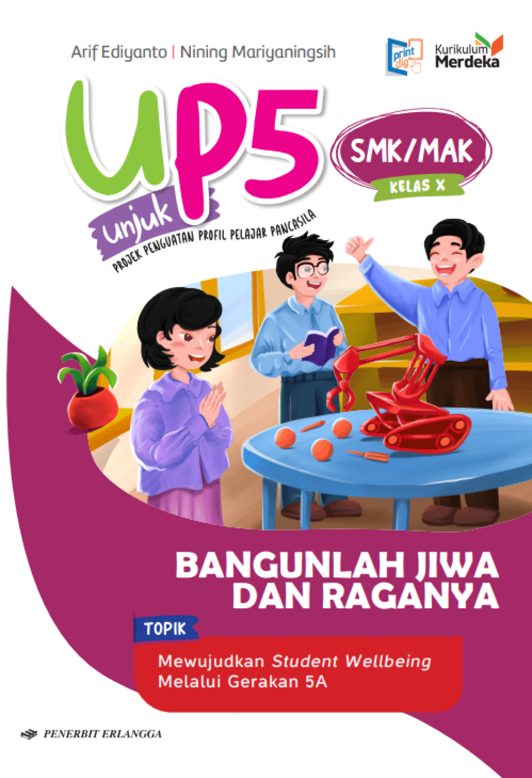 Unjuk P5 Tema Bangunlah Jiwa dan Raganya Topik Mewujudkan Student Wellbeing Melalui Gerakan 5A untuk SMK/MAK Kelas X